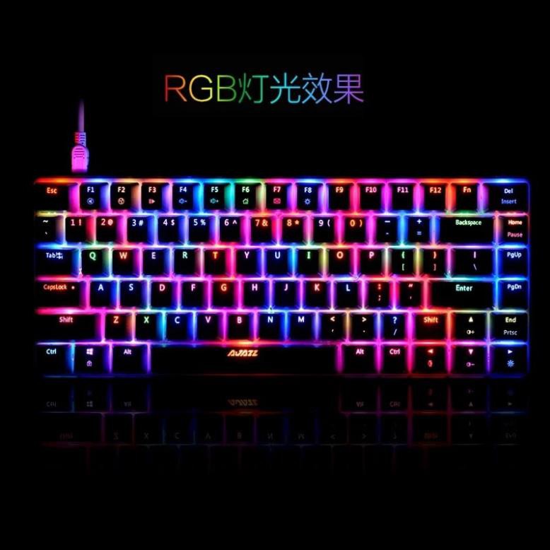 (CÓ SẴN) Bàn Phím Cơ Gaming Ajazz AK33 - Bàn phím cơ 82 nút có Led