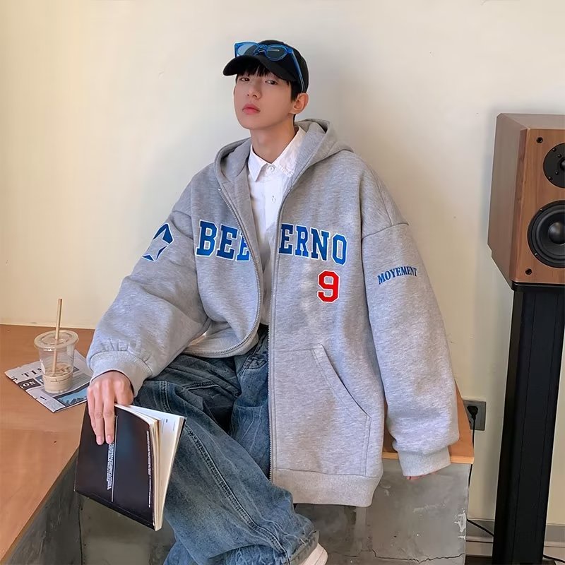 Áo Hoodie Nam Áo Khoác Có Mũ Trùm In Chữ Thời Trang Hàn Quốc Dành Cho unisex áo khoác hoodie hoodie nữ form rộng