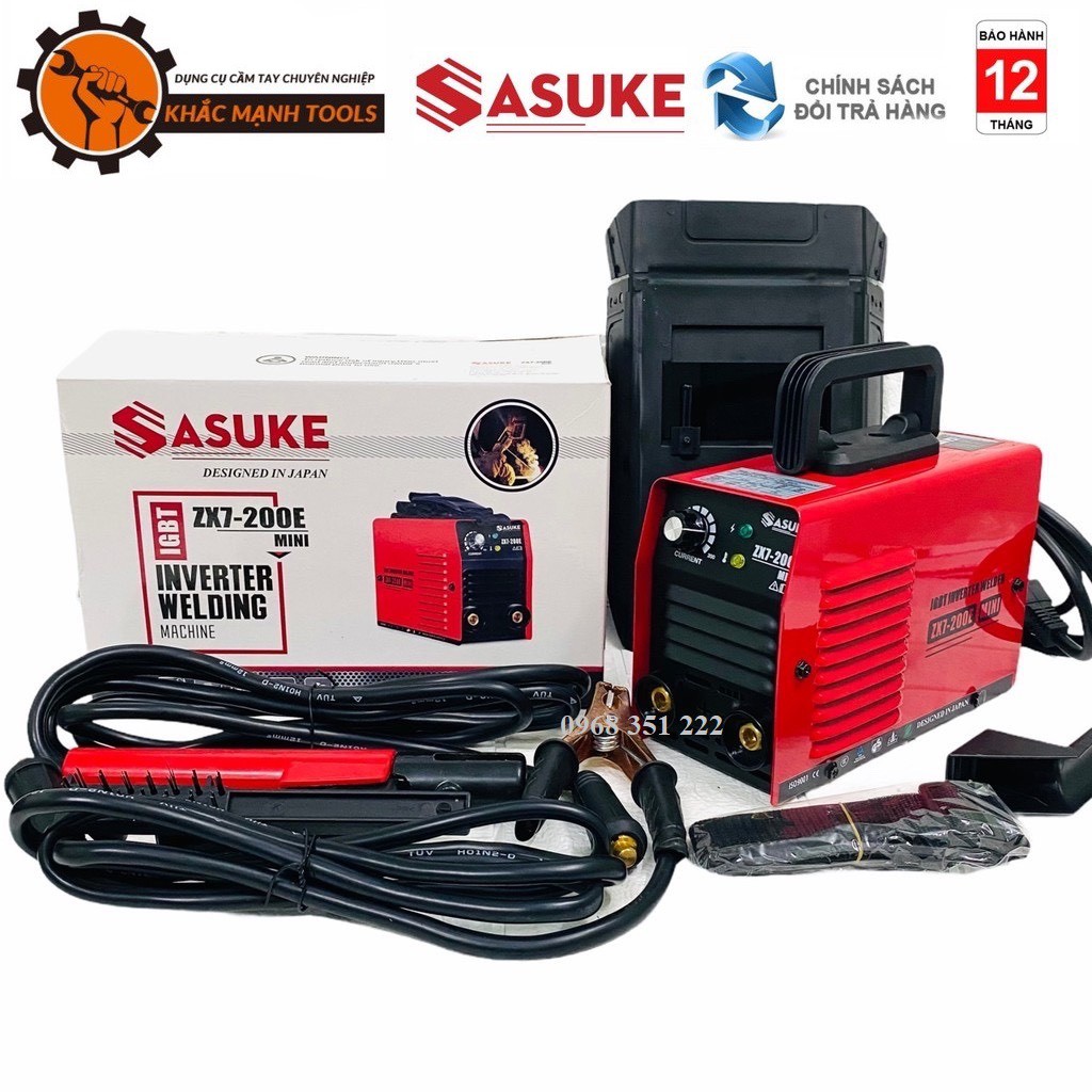 Máy Hàn Điện Tử SASUKE ZX7 200E HÀN QUE 3,2MM