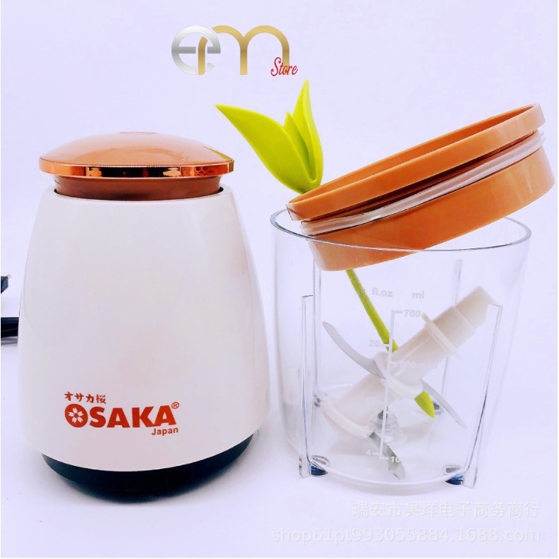 [Mã ELHA22 giảm 5% đơn 300K] Máy xay sinh tố, máy xay thịt mini OSAKA đa năng 750ml