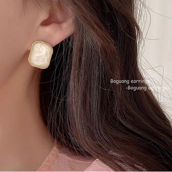 Khuyên Tai Ngọc Trai Cao Cấp Thời Trang Phong Cách Hàn Quốc