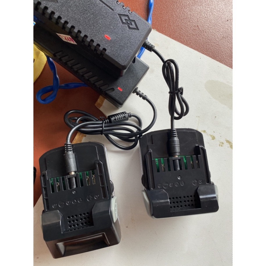 Pin Hitachi, Hikoki, Metaboo 18V 5ah nhận sạc adapter, pin gài