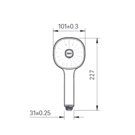 Tay sen tắm tăng áp INAX BF-SC7 , BF-SC8, 85 lỗ phun, chính hãng