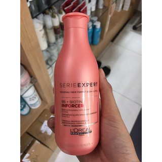 Dầu xả chăm sóc tóc gãy rụng L'ORÉAL Professionnel B6 + Biotin Inforcer Conditioner - 200ml - Hồng đậm.