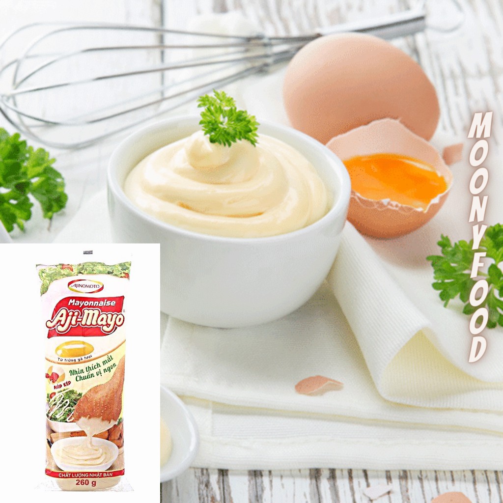 Sốt Aji mayo ngọt dịu Xốt Mayonnaise từ trứng gà tươi tuýp 130G