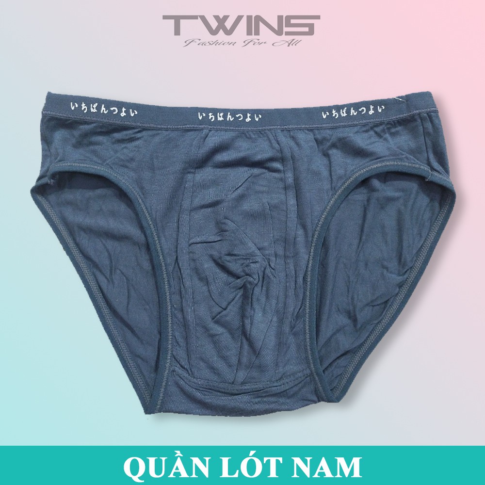 Quần lót nam tam giác cao cấp cotton lưng nhỏ bền đẹp, thoáng mát, thấm hút mồ hôi, co giãn thoải mái