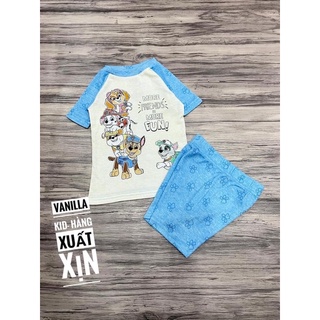 Bộ cotton cộc tay chú chó cứu hộ