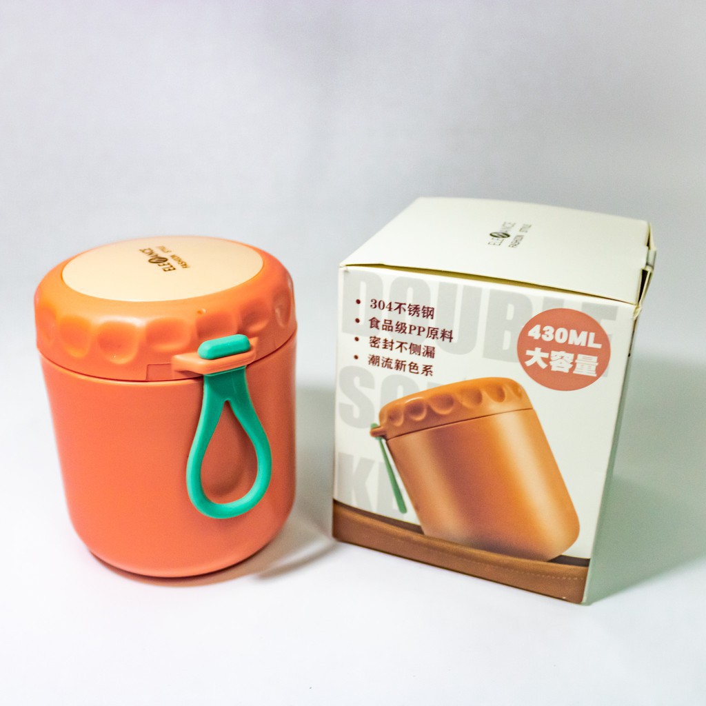 Bình Ủ Cháo, Bình Giữ Nhiệt canh, Đồ Ân Dặm Cho Bé Ruột Inox 430ml