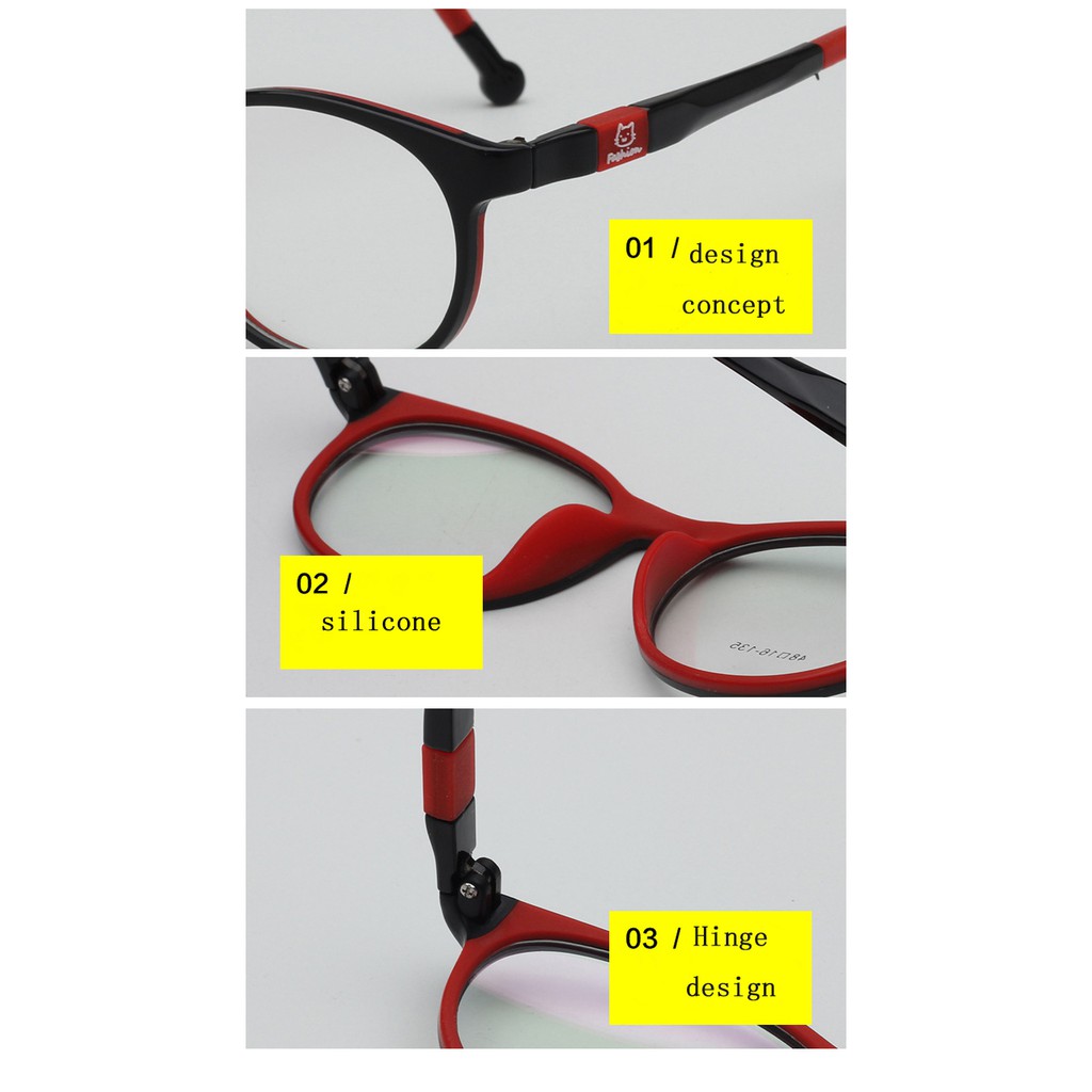 Mắt Kính Gọng Nhựa acetate Linh Hoạt Bảo Vệ Cho Bé