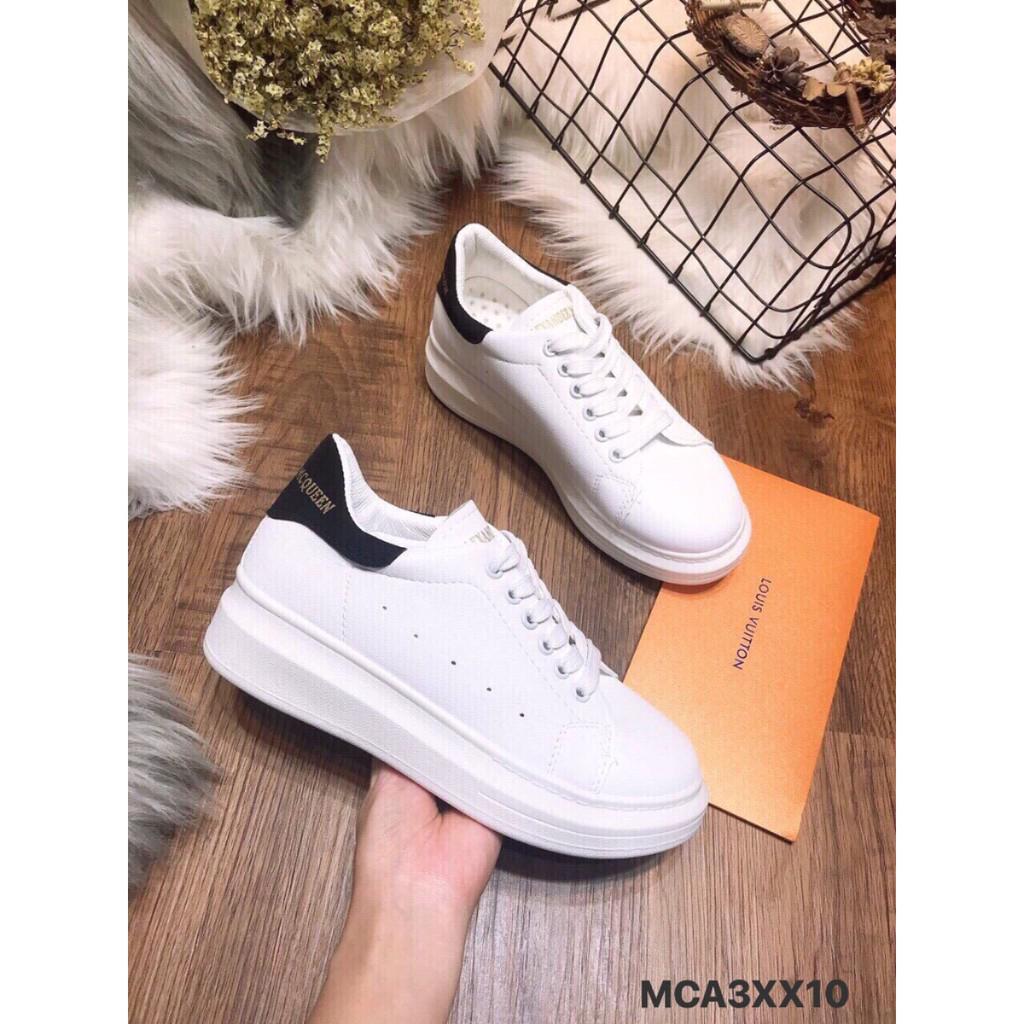 Giày Thể Thao Sneaker Nữ Gót Đen Lót Đế Thoáng Khí(Fulbox)