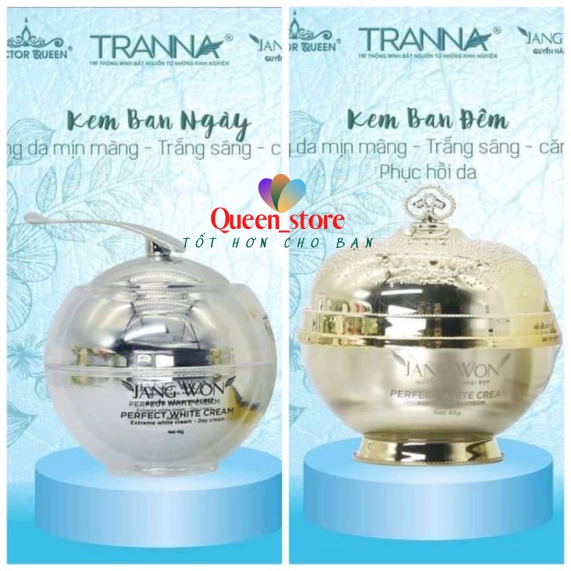 kem dưỡng da ngày và kem dưỡng da ban đêm doctor queen 45g kiêm kem chống nắng với chỉ số chống nắng SPF30+