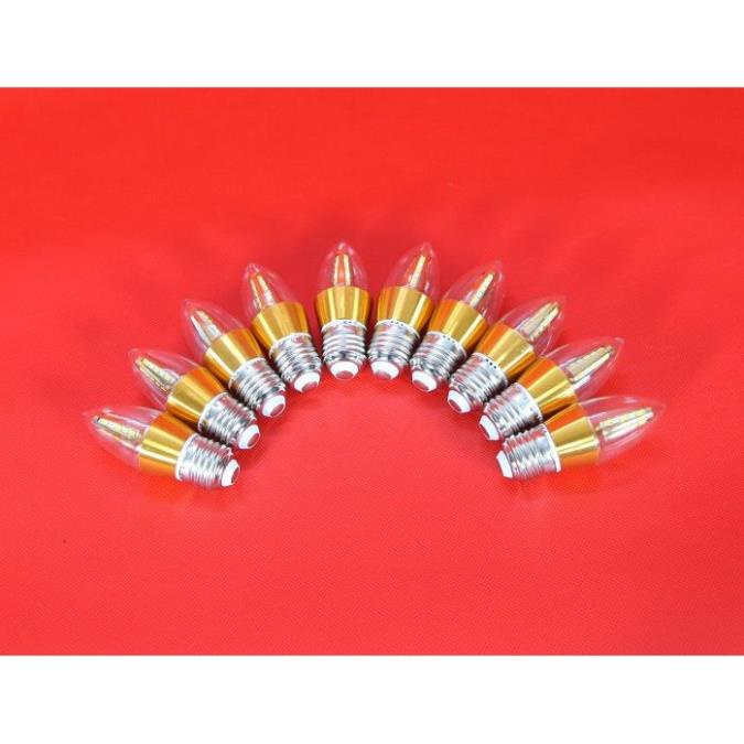 Bộ 20 bóng đèn LED C35 4w hình quả nhót đổi màu đui E27