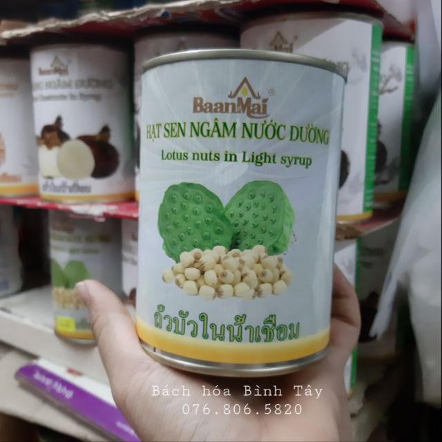 Hạt Sen Đóng Hộp Ngâm Nước Đường 565gram