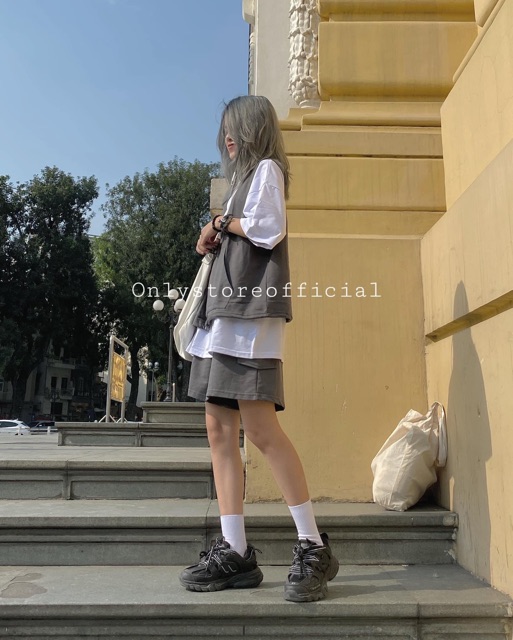 [Mã FAGREEN245 giảm 10% tối đa 30K đơn 99K] Set bộ 3 món gile xám | BigBuy360 - bigbuy360.vn