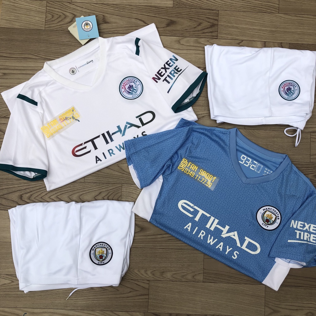 Áo Manchester City 2021 | Bộ Quần Áo Bóng Đá CLB Manchester City Mùa Giải 2021/2022 Hàng Thái Xịn