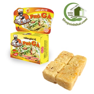 VIÊN GIA VỊ NẤU PHỞ GÀ ÔNG CHÀ VÀ 75GR/4 VIÊN, cách nấu Phở Gà thơm ngon chỉ bằng viên gia vị, đơn giản và nhanh chóng