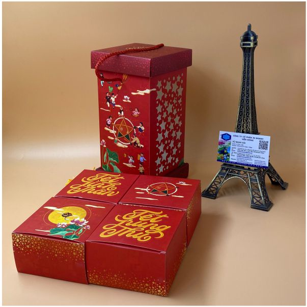 Hộp đựng bánh trung thu đèn lồng mới nhất 2021