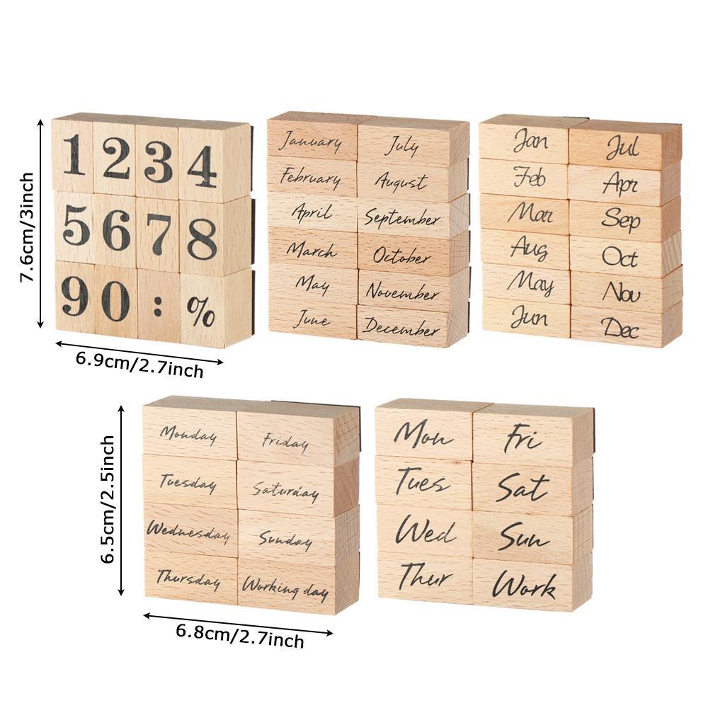 Con Dấu Gỗ In Chữ Handmade Trang Trí Sổ Tay DIY