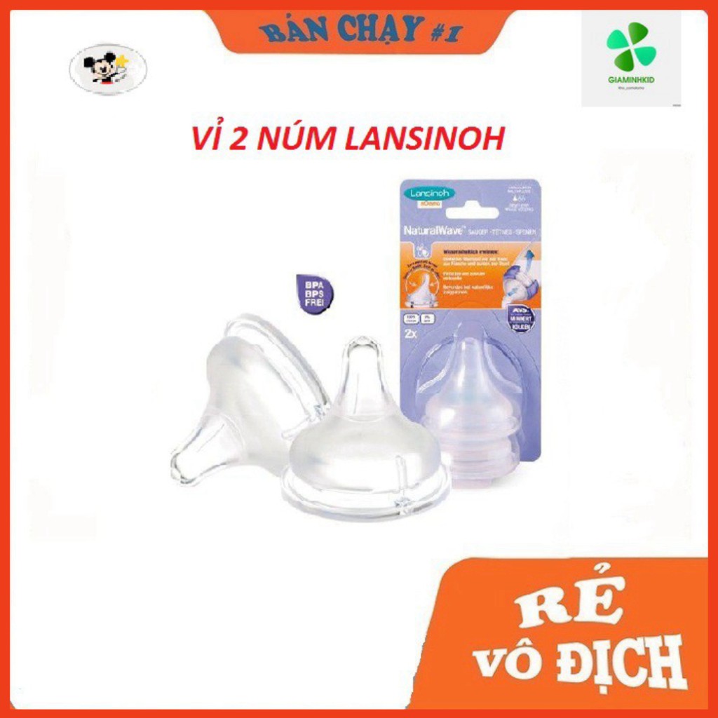 Núm Ti Lansinoh Mỹ Lẻ 1 Cái Và Hộp Nguyên 2 Cái Chính Hãng