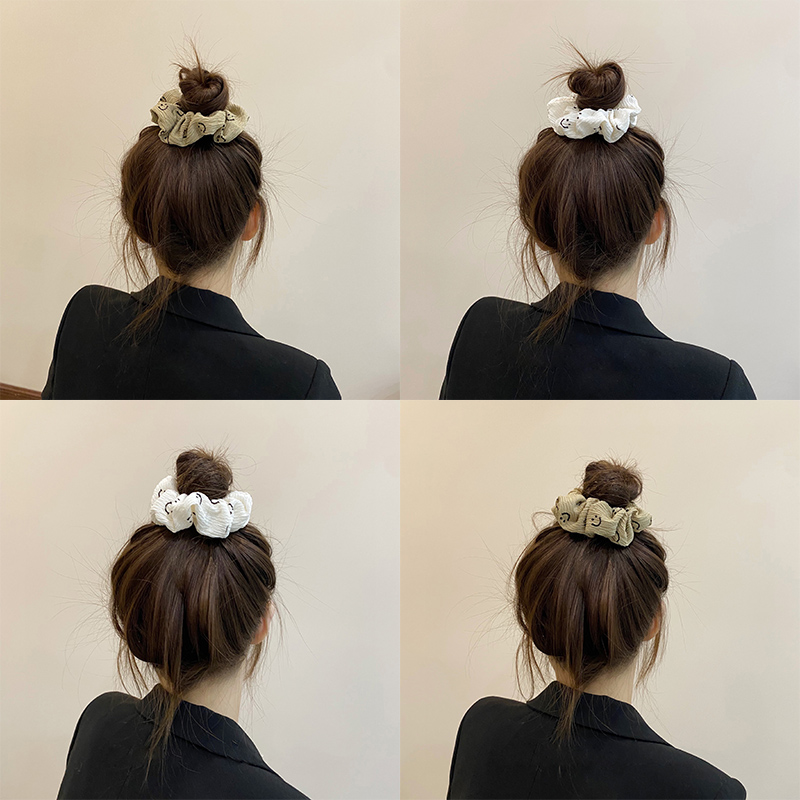 Dây buộc tóc hình mặt cười xinh xắn dành cho nữ