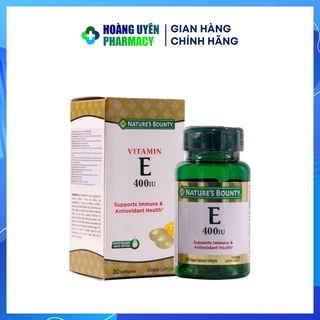 Vitamin E-400iu Nature's Bounty (Vitamin E Nature's Bounty) - Hộp 30 viên