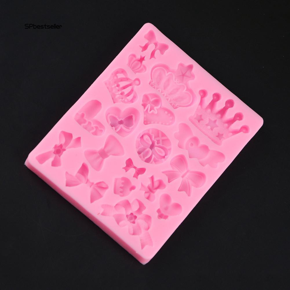 Khuôn làm bánh kẹo hình vương miện 3D bằng silicon