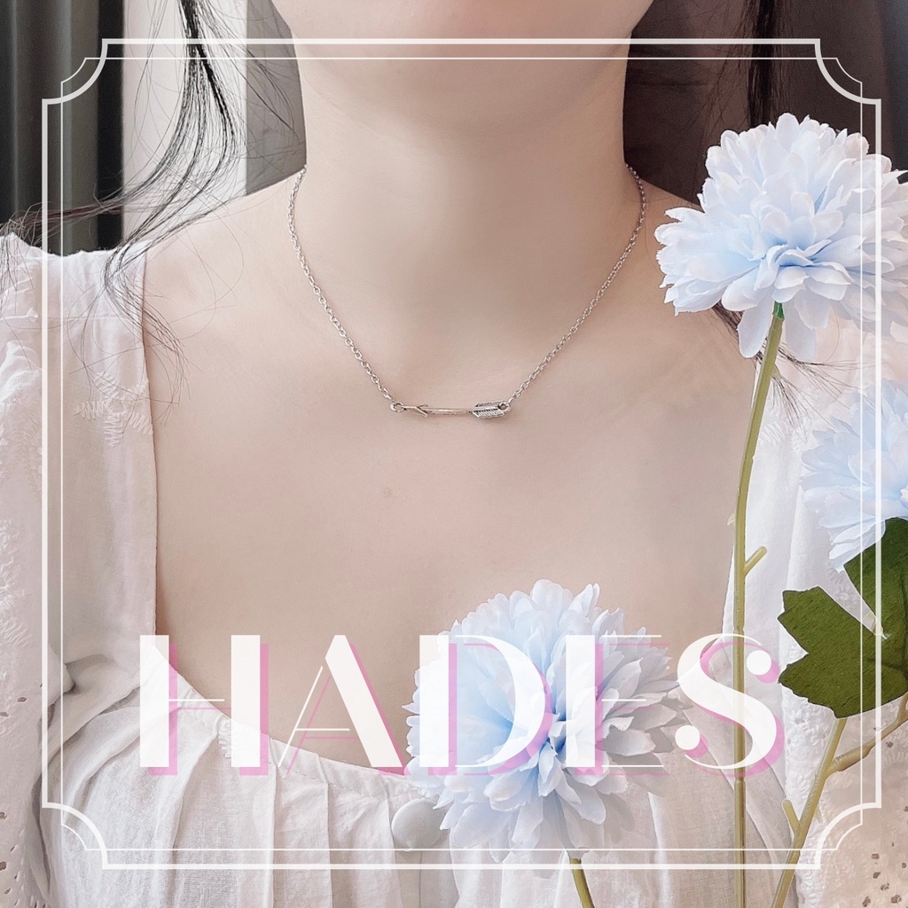 [Xả kho] Vòng cổ unisex mũi tên bohomian - dây chuyền mạ bạc 925 nam nữ necklace phụ kiện Hades.js