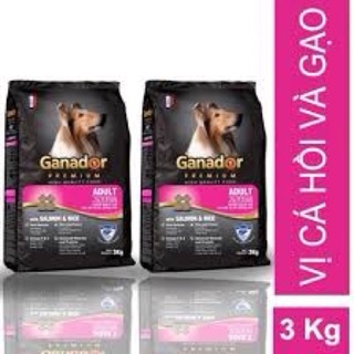 Thức ăn cho chó ganador cá hồi 3kg