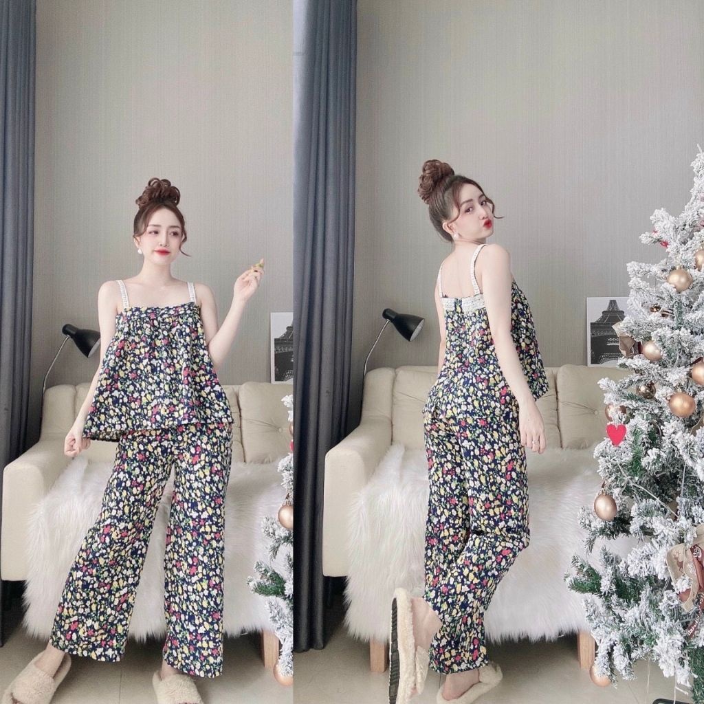 Đồ Ngủ Sexy, Đồ Ngủ Nữ Lụa Cao Cấp Mềm mại xinh xắn &lt;65KG