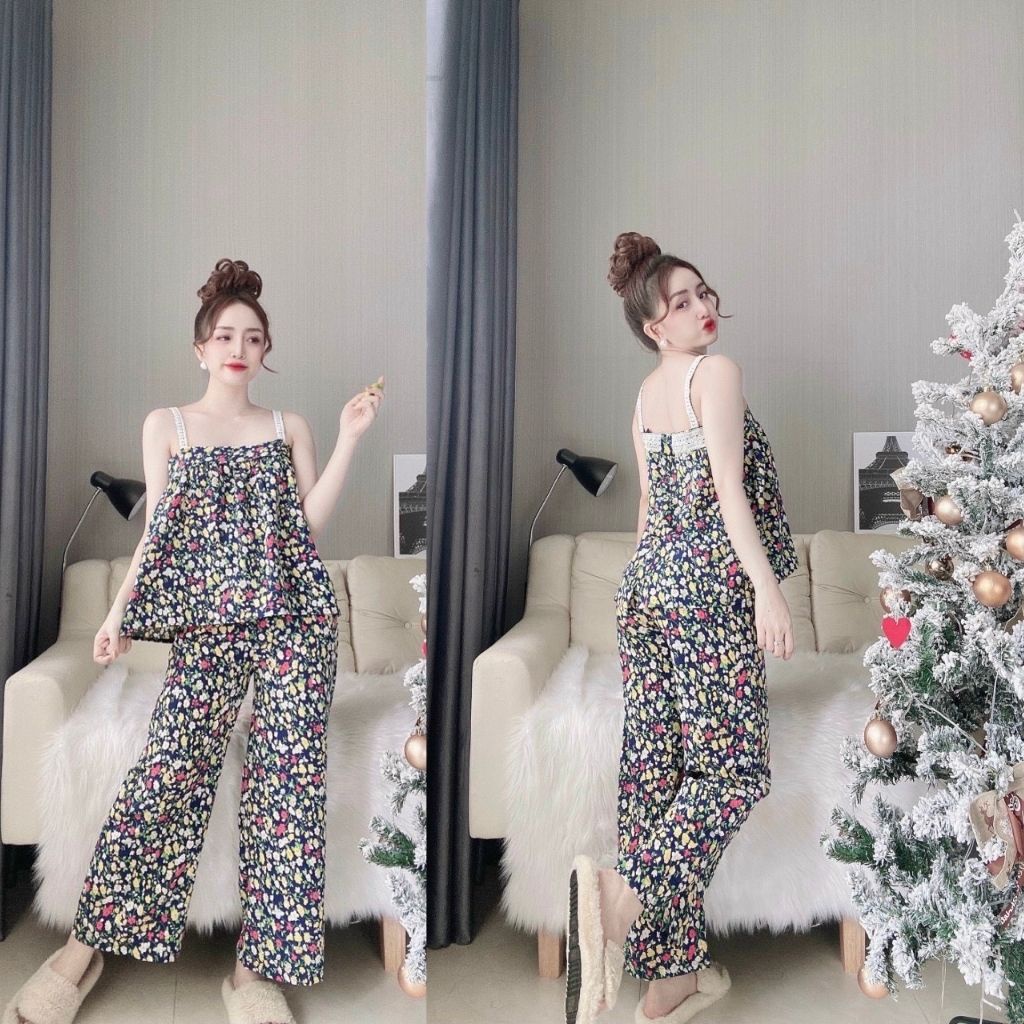 Đồ Ngủ Sexy ❣️FREE SHIP❣️ Đồ Ngủ Nữ Lụa Cao Cấp Mềm mại xinh xắn < 63KG