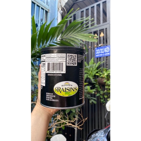 Nho khô Mỹ Sunview Raisin hộp 425g