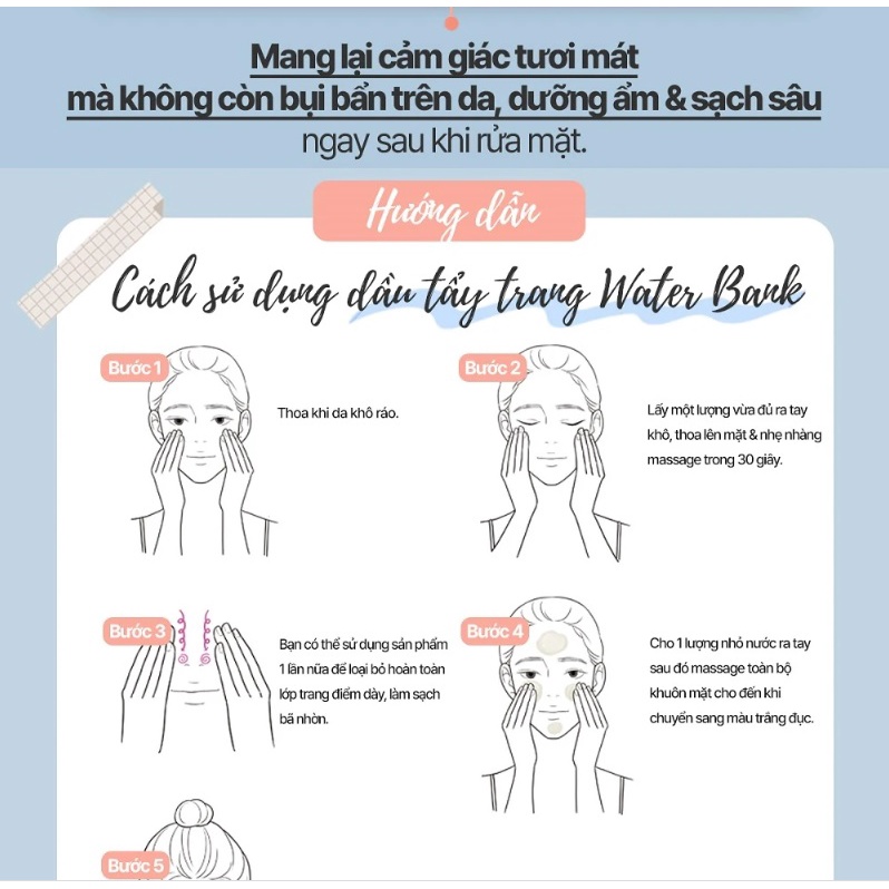 Dầu tẩy trang dưỡng ẩm Laneige Waterbank Blue HA Cleansing Oil 25ml