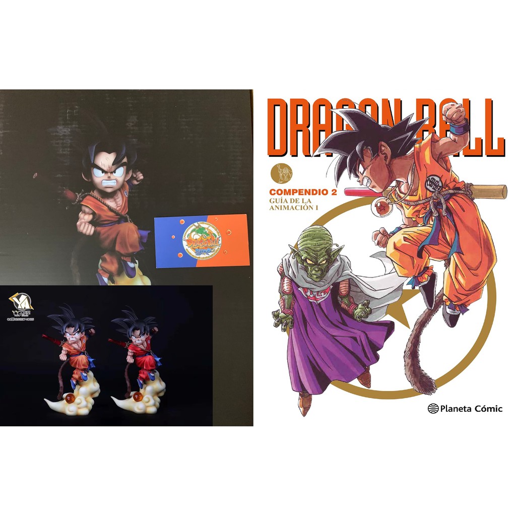 Mô hình Dragon Ball Resin chính hãng - Kid Goku cưỡi mây - YaYa Studio