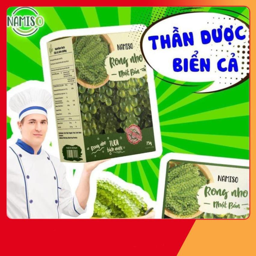 Rong nho tách nước Namiso Organic Food, rong nho tách nước chính hãng