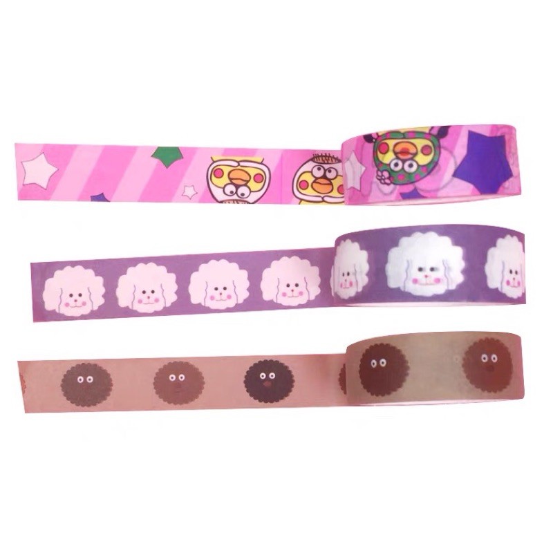 Băng dính Washi tape trang trí sổ học tập nhiều hình dễ thương