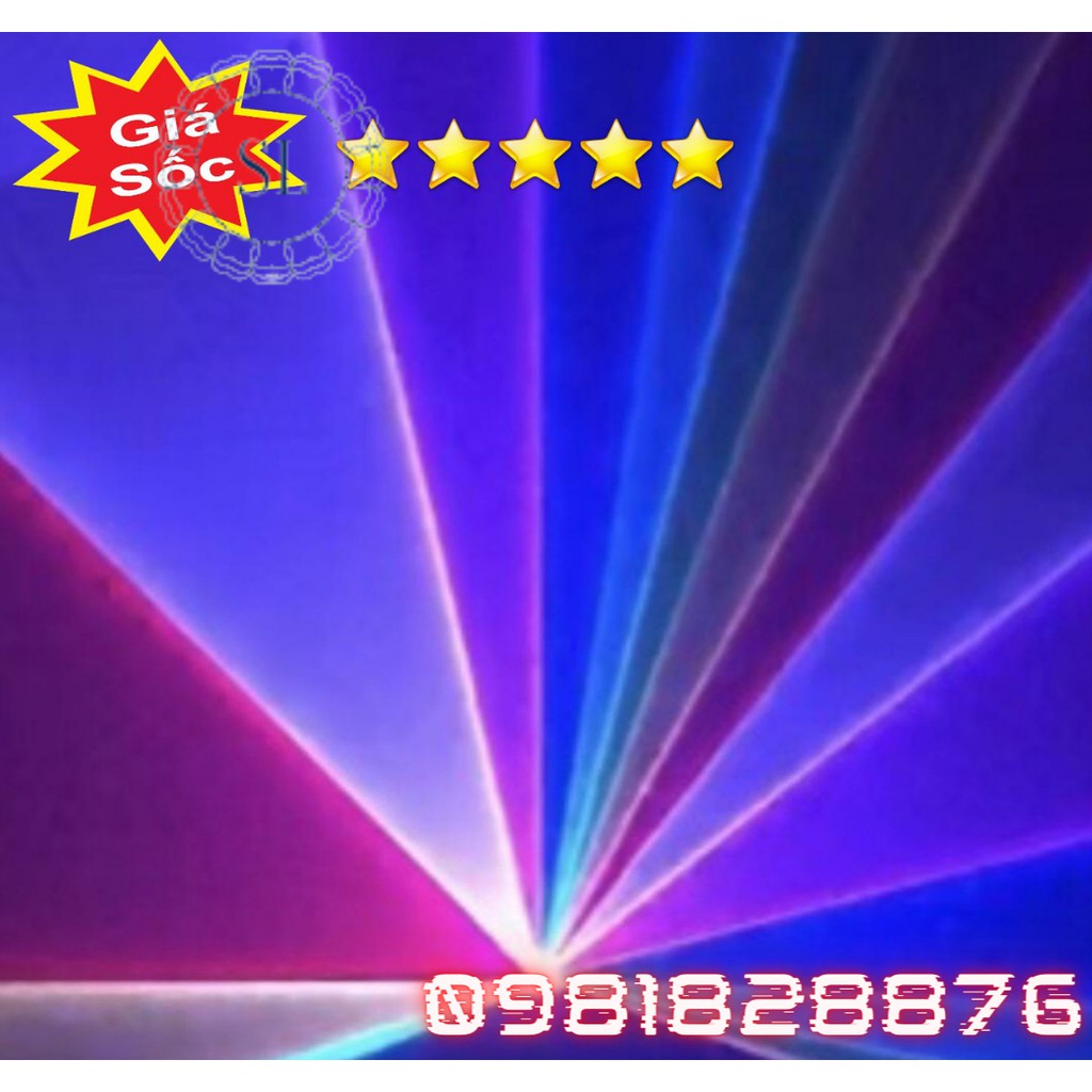 Đèn Laser RGB 500 Quét Tia Cho Phòng Bay Phòng Karaoke Đèn Sân Khấu