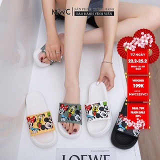 Dép Nữ MWC Đế Êm Quai Ngang Hình Mickey Xinh Xắn NUDE- 3309