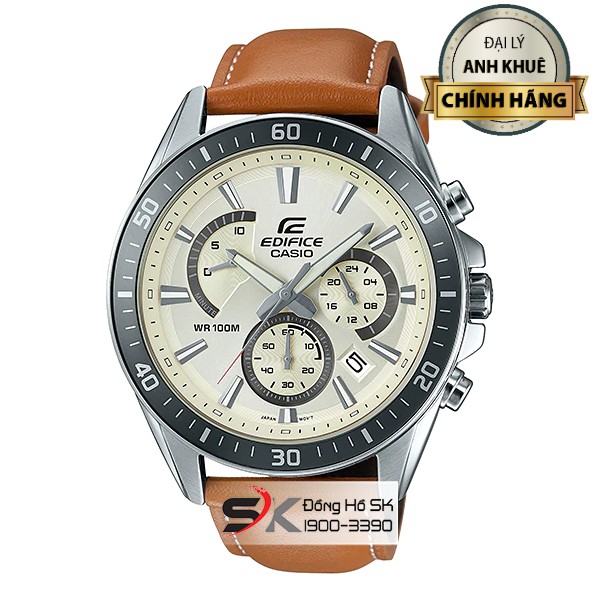 Đồng Hồ Nam Dây Da CASIO Chính Hãng Anh Khuê Edifice EFR-552L-7AVUDF