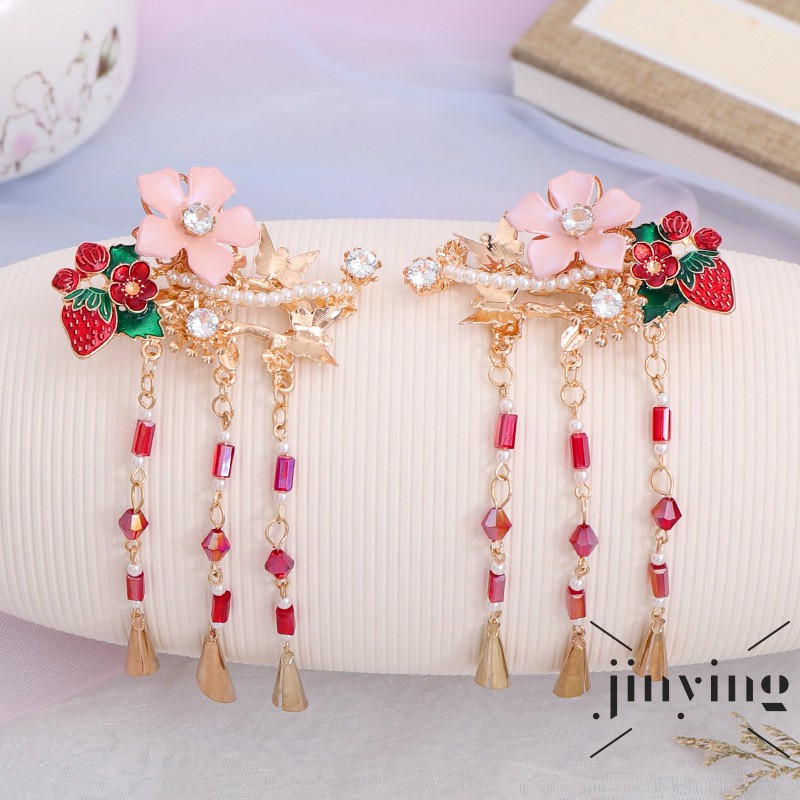 GETNOIVAS Trâm Cài Tóc Tua Rua Phong Cách Trung Hoa Cổ Điển