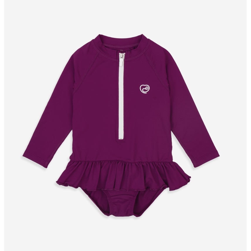 Bộ đồ bơi liền dài tay bé gái - BU Aqua BU Baby