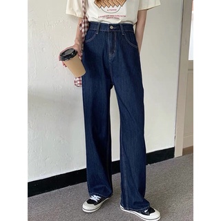 [VARVET] [CÓ BIG SIZE] Quần Jeans Xanh Đậm Ống Suông Rộng Basic Thời Trang