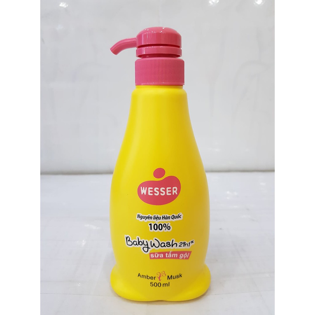 Sữa Tắm Gội Em Bé WESSER 500ml