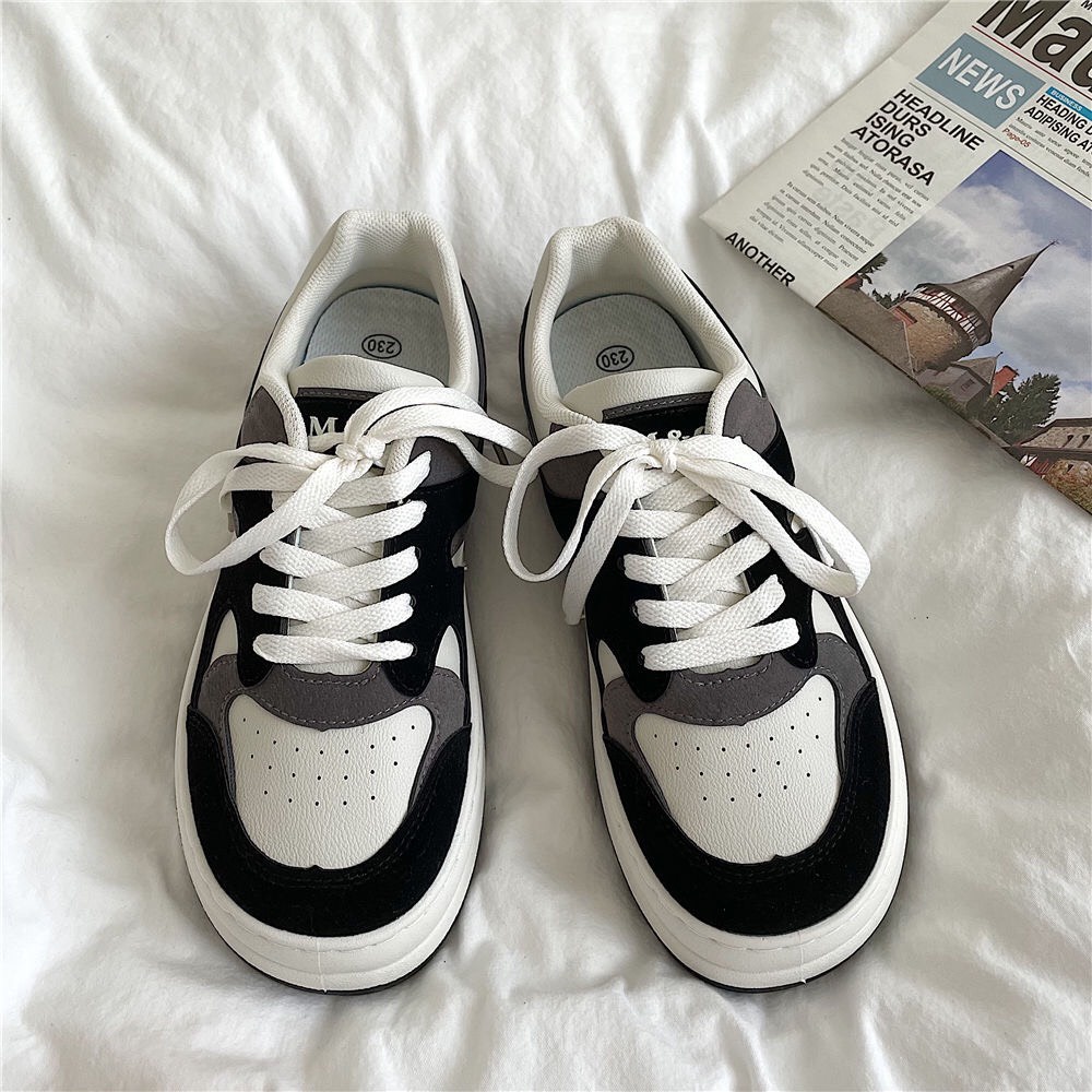 Giày sneaker thể thao ulzzang đế bánh mì phong cách Hàn Quốc
