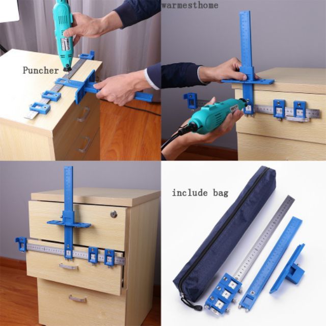 Cữ Khoan Lỗ Tay Nắm Cửa Gỗ Tủ Bếp Thông Minh