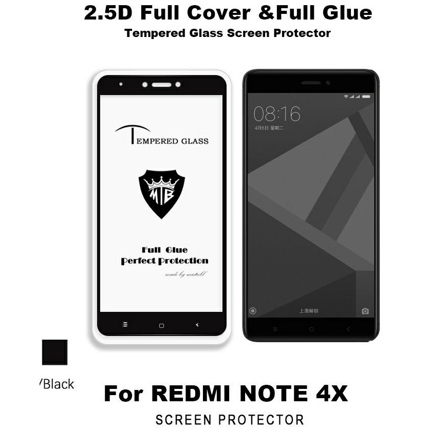 Cường lực 5D Redmi Note 4X Full Keo