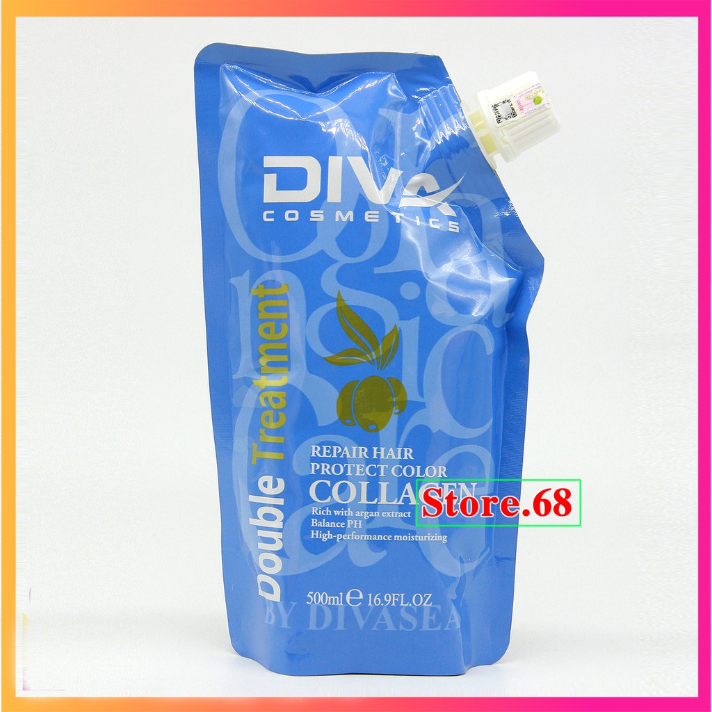 [ Xả Kho ] DẦU HẤP PHỤC HỒI COLLAGEN DIVA 500ml