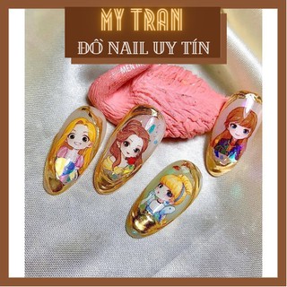 Stick dán móng hình búp bê, Nail sticker trang trí móng 2021