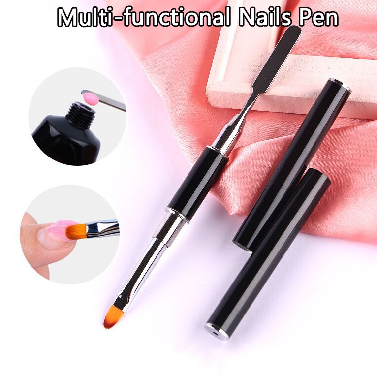 1 Cọ Sơn Móng Tay Gel UV Vẽ Họa Tiết Màu Đen DIY