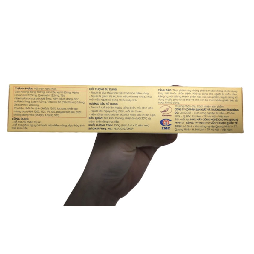 Minh Nhãn Khang Platinum 30v - Giảm nguy cơ đục thủy tinh thể - Cvspharmacy