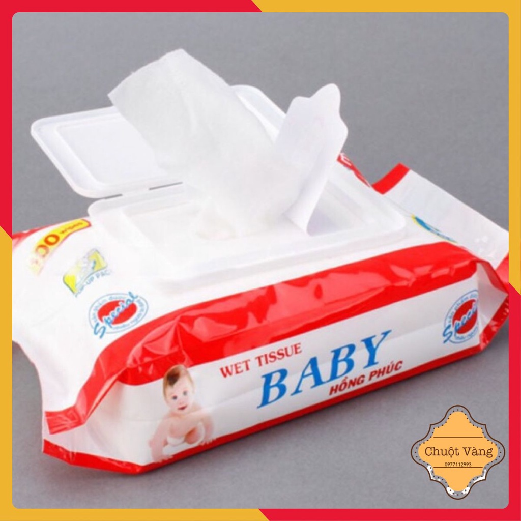 Giấy ướt Baby Thiên Phúc mềm mịn an toàn cho da gói 100 tờ